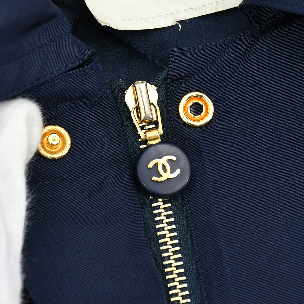 Chanel Hooded Coat Navy 