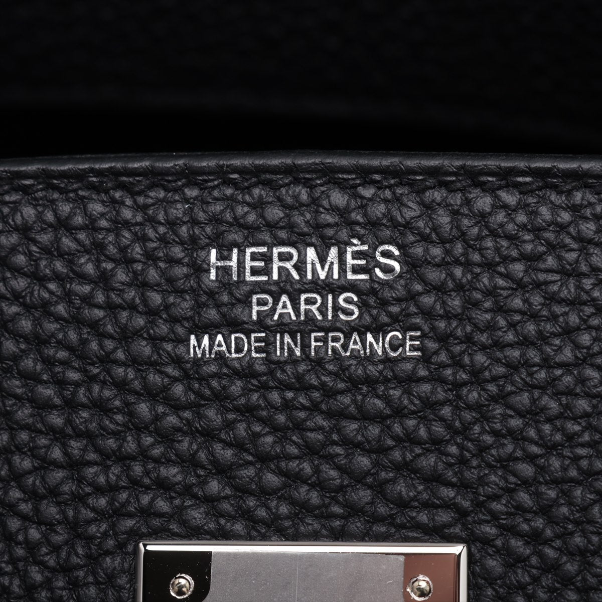 Hermes Birkin 35 Togo Black Silver G   -
