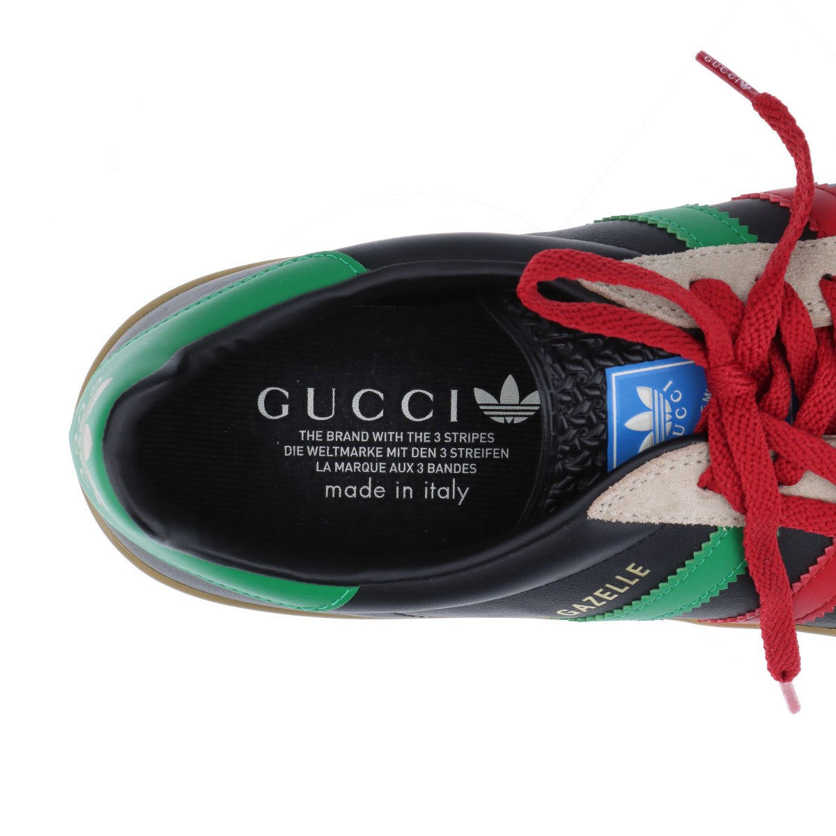 Gucci x Adidas Gazelle Leather x Suede Trainers 28cm  Multicolor 726487   Box Bag