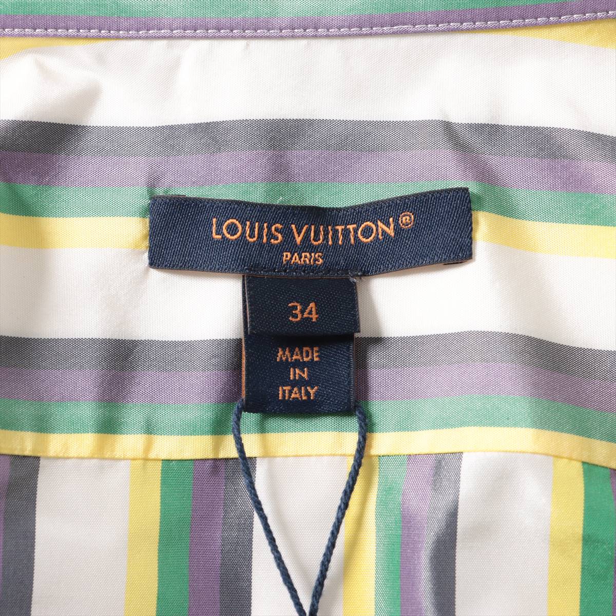 Louis Vuitton 24SS Silk Shirt 34  Multicolor RW241WB Multicolor Stripe