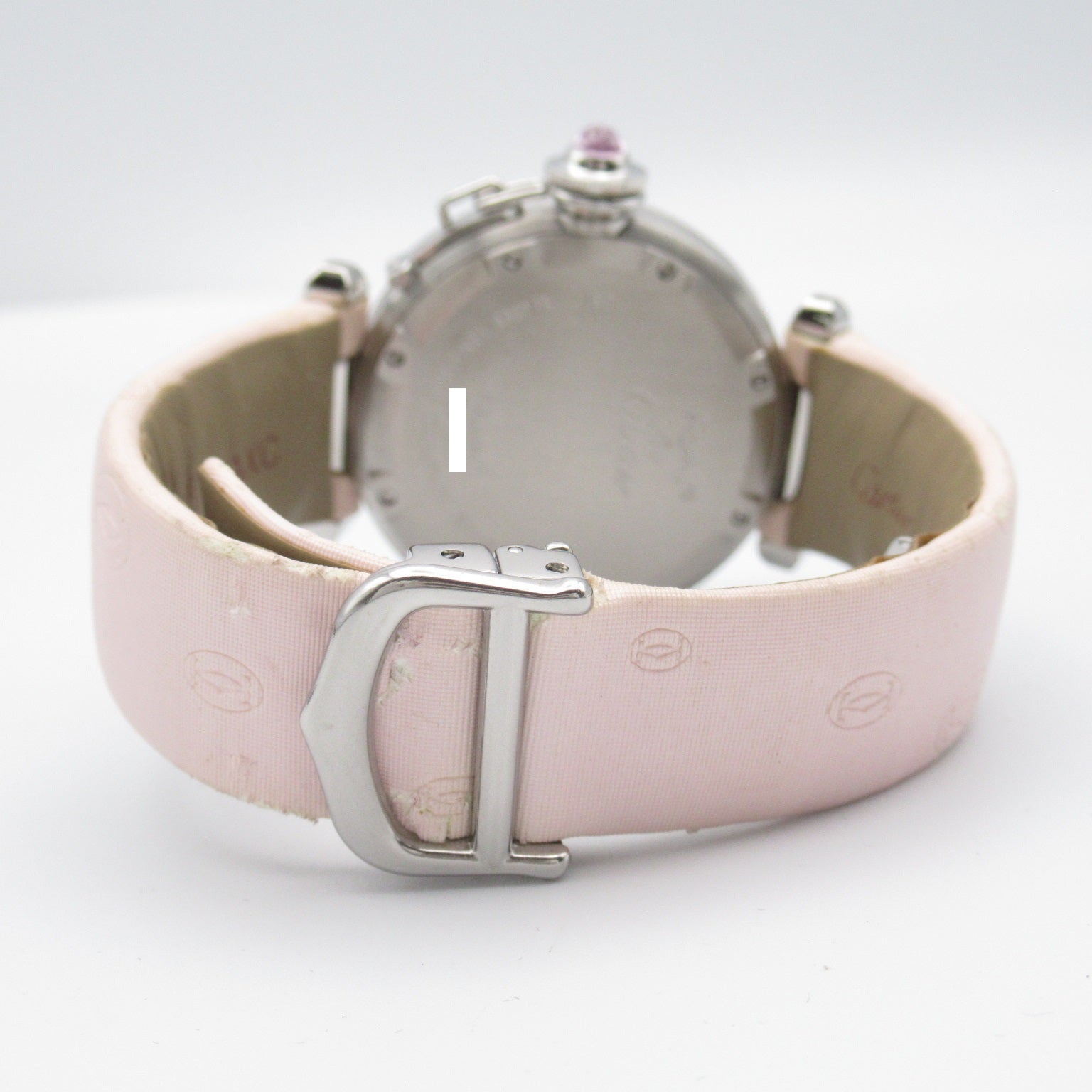 Cartier Cartier Pasha C Meridian GMT  Stainless Steel Leather Belt  Pink S W3107099