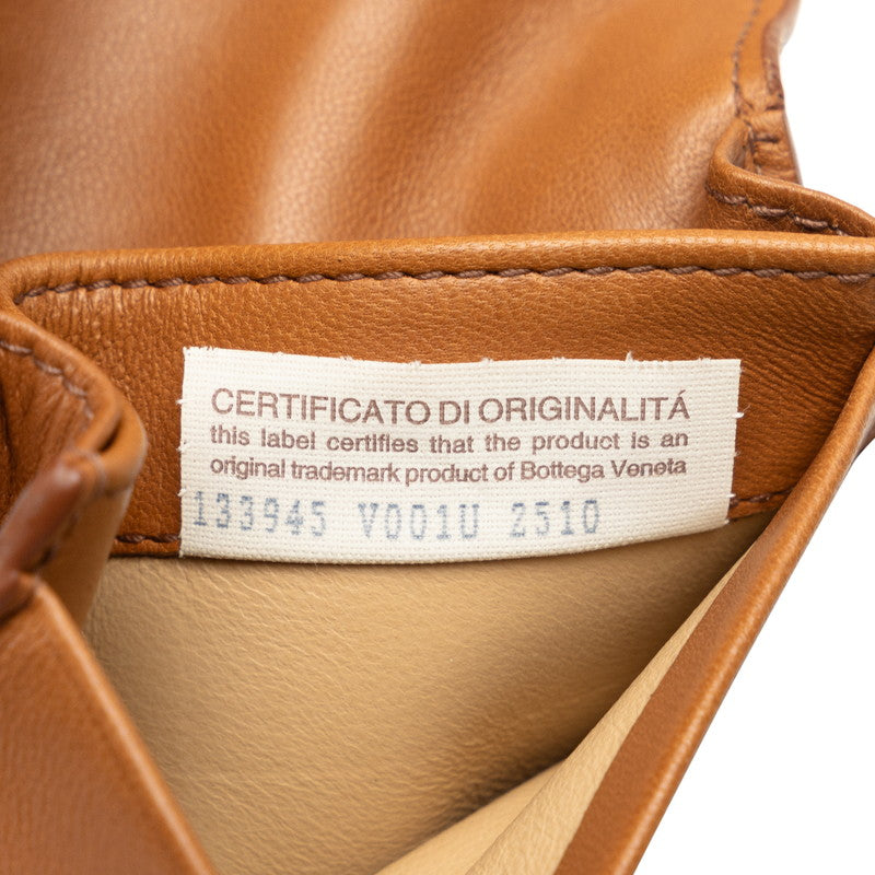 BOTTEGAVENETA Intercept Card Case 515385 Brown Leather Men BOTTEGAVENETA
