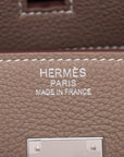 Hermes Birkin 35 Togo Etoupe Silver  W2024