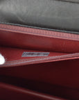 Chanel Black Lambskin Pushlock Medium Half Flap Shoulder Bag