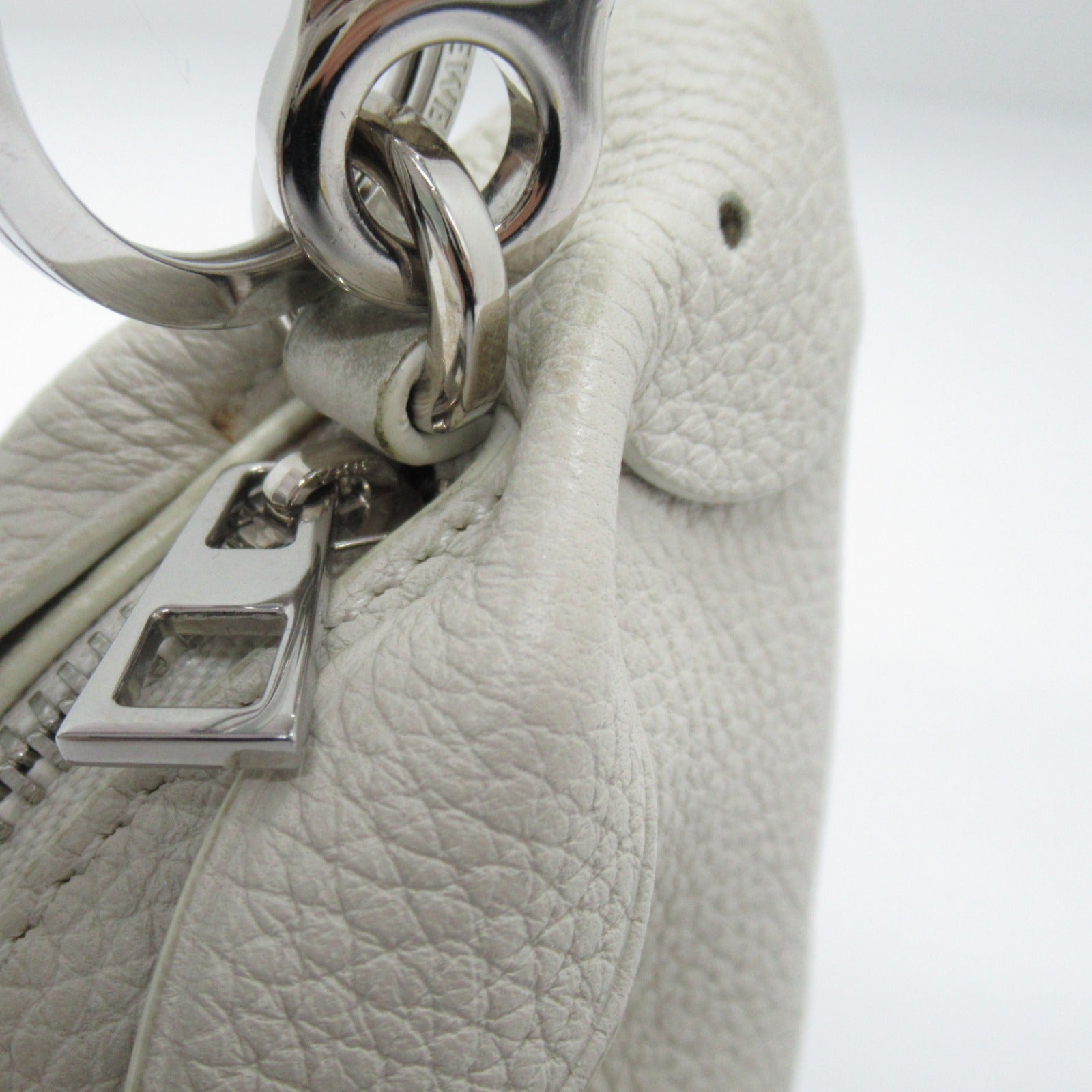 Loewe LOEWE Keyring Keying Accessories Leather  White