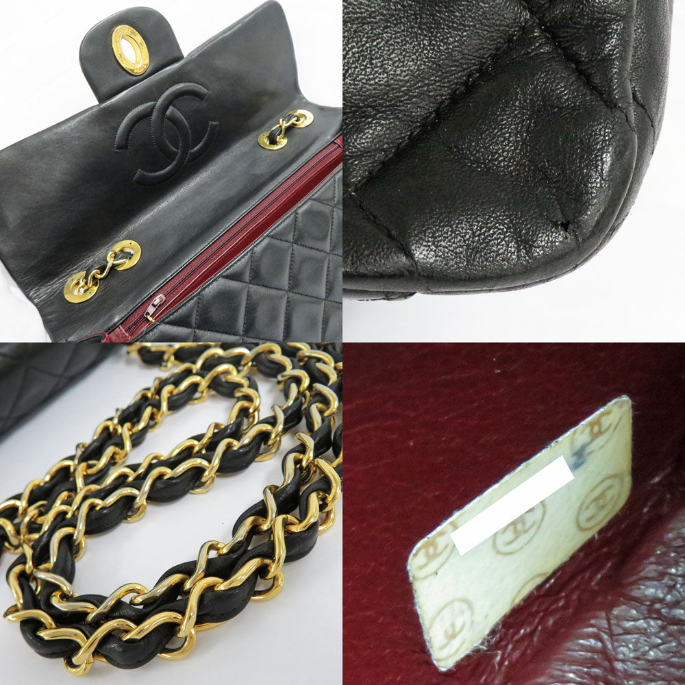 Chanel 34 Chain Shoulder Bag Black G  A01094 Black 2nd Room in Leather Decamat