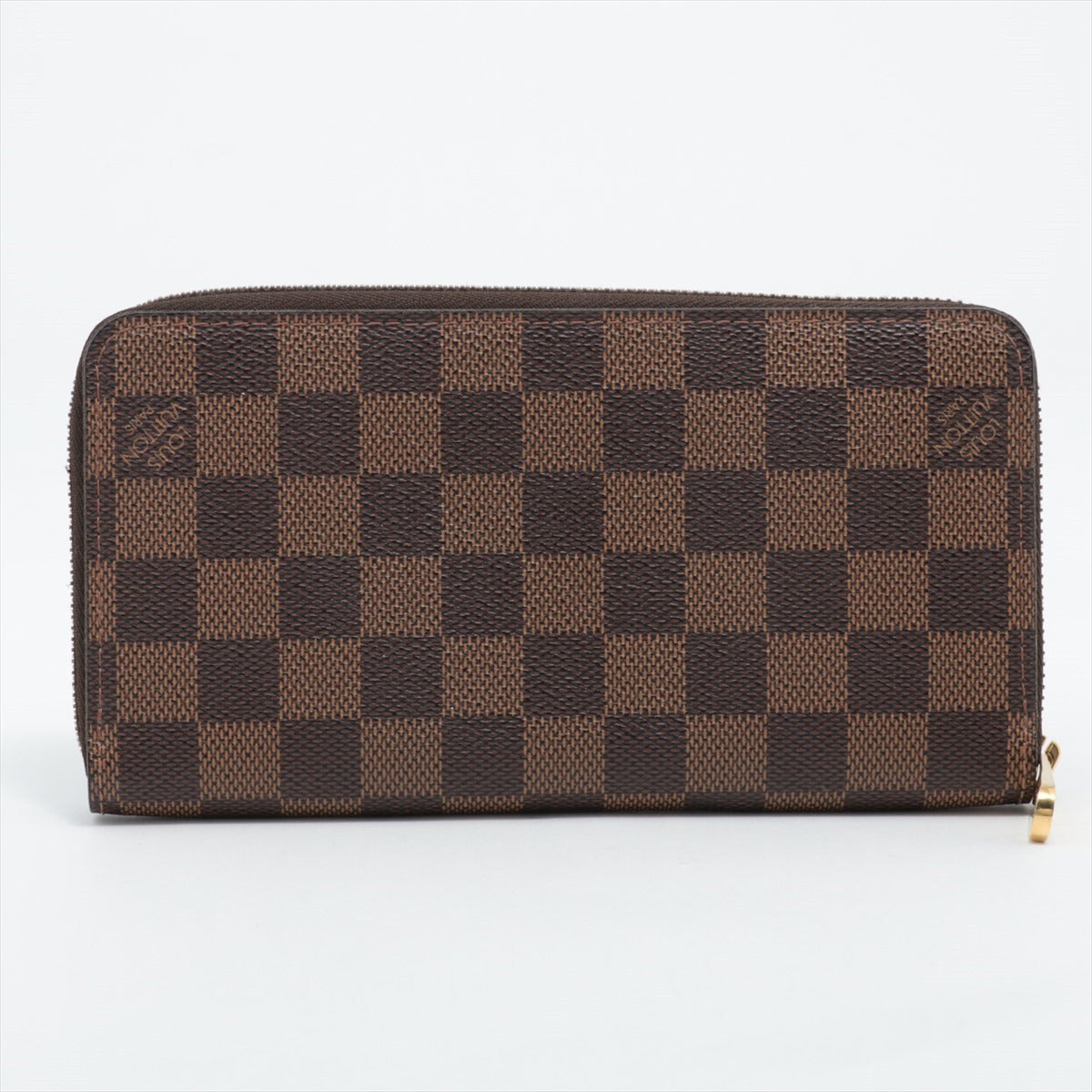 Louis Vuitton Damier Zippy Wallet N60015 Brown Round Zippe Wallet