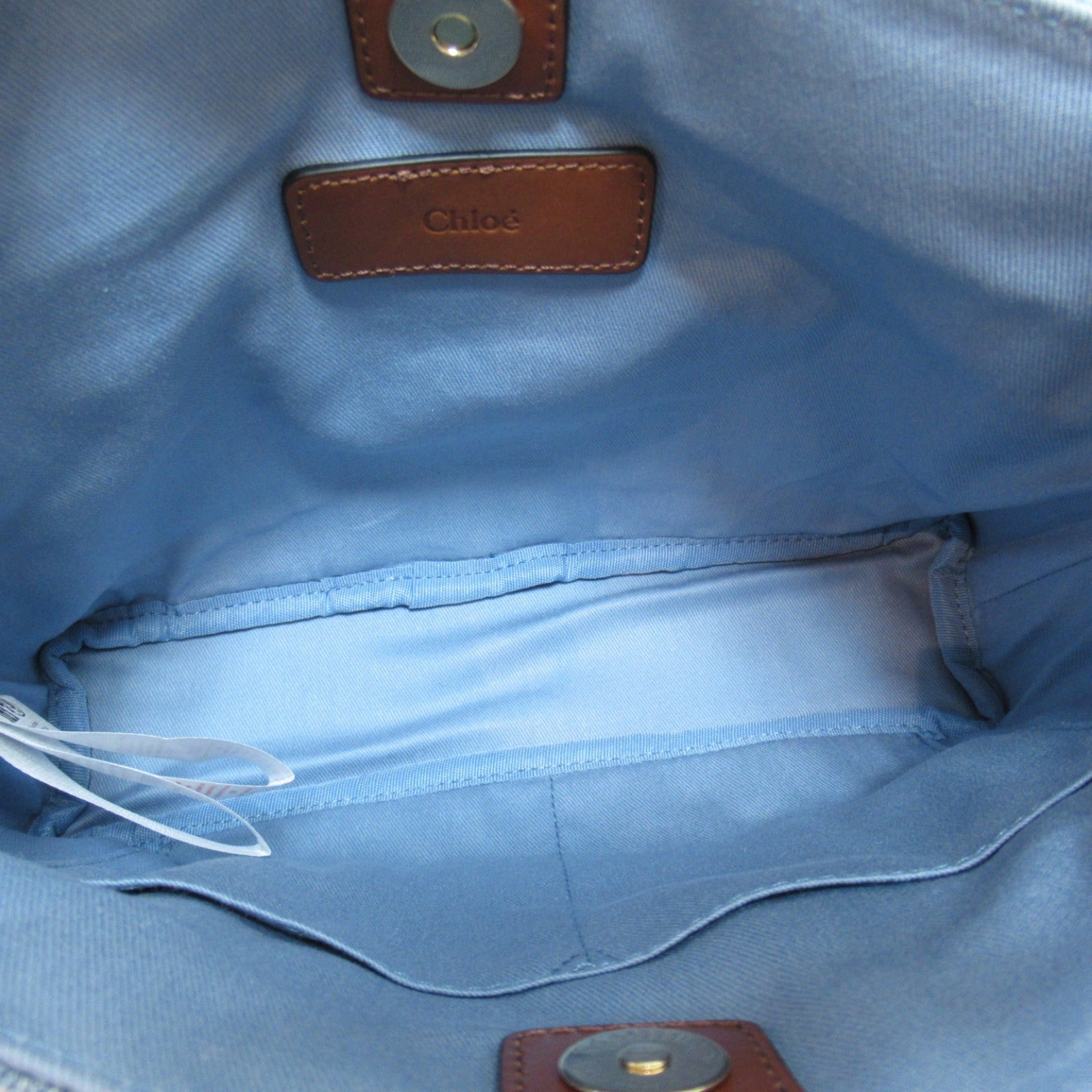 Chloe 2w Shoulder Bag 2way Shoulder Bag Cotton Kids Blue / White C20046Z10