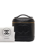 Chanel Coco Vanity Bag  Pouch A01998 Black Caviar S  Chanel