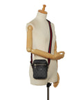 Gucci GG Supreme Sherry Line Diagonal Shoulder Bag 598103 Black