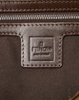 Fendi Zucca Mamma Shoulder Bag 2348 Brown Canvas Leather  Fendi