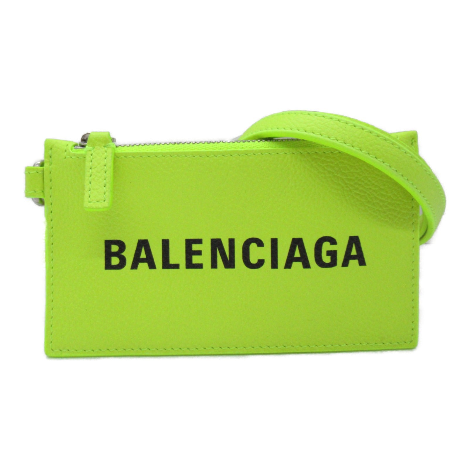 BALENCIAGA BALENCIAGA Card Case Keyring Card Case Accessories    Yellow / Black 5945482UQ137260