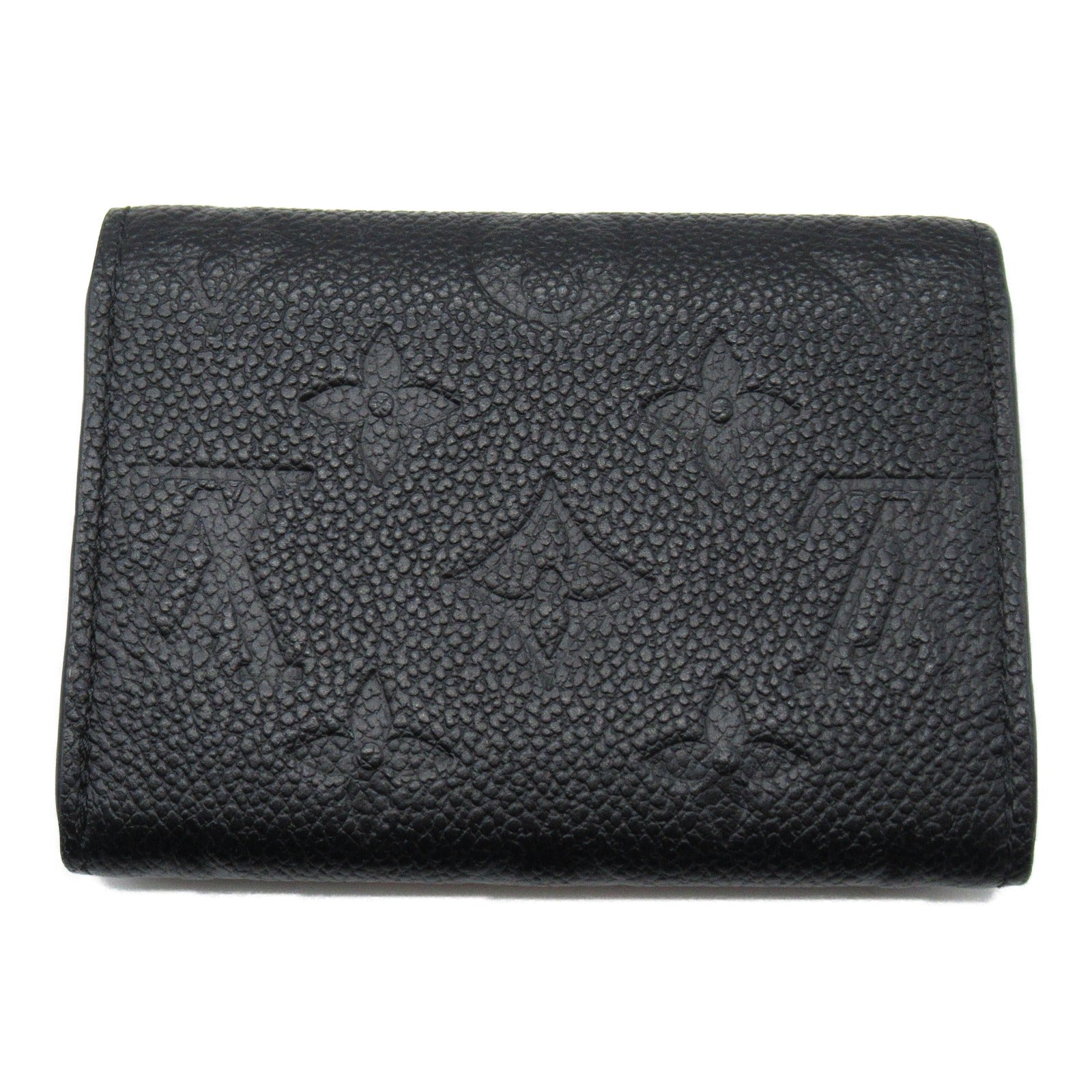 Louis Vuitton Louis Vuitton Portemoney Rosary Card Case Accessories Leather Monogram Emplant   Black M81455