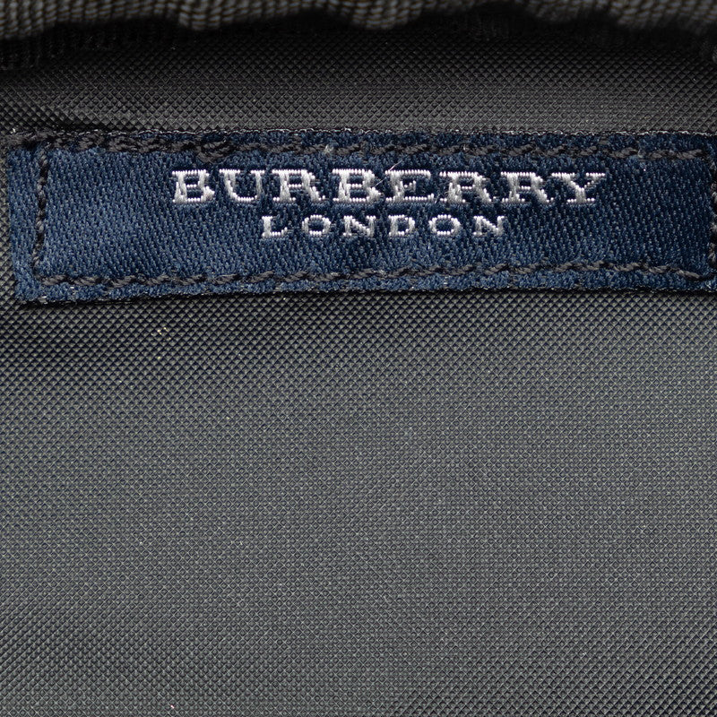 Burberry Nova 格紋小袋米色多色帆布皮革