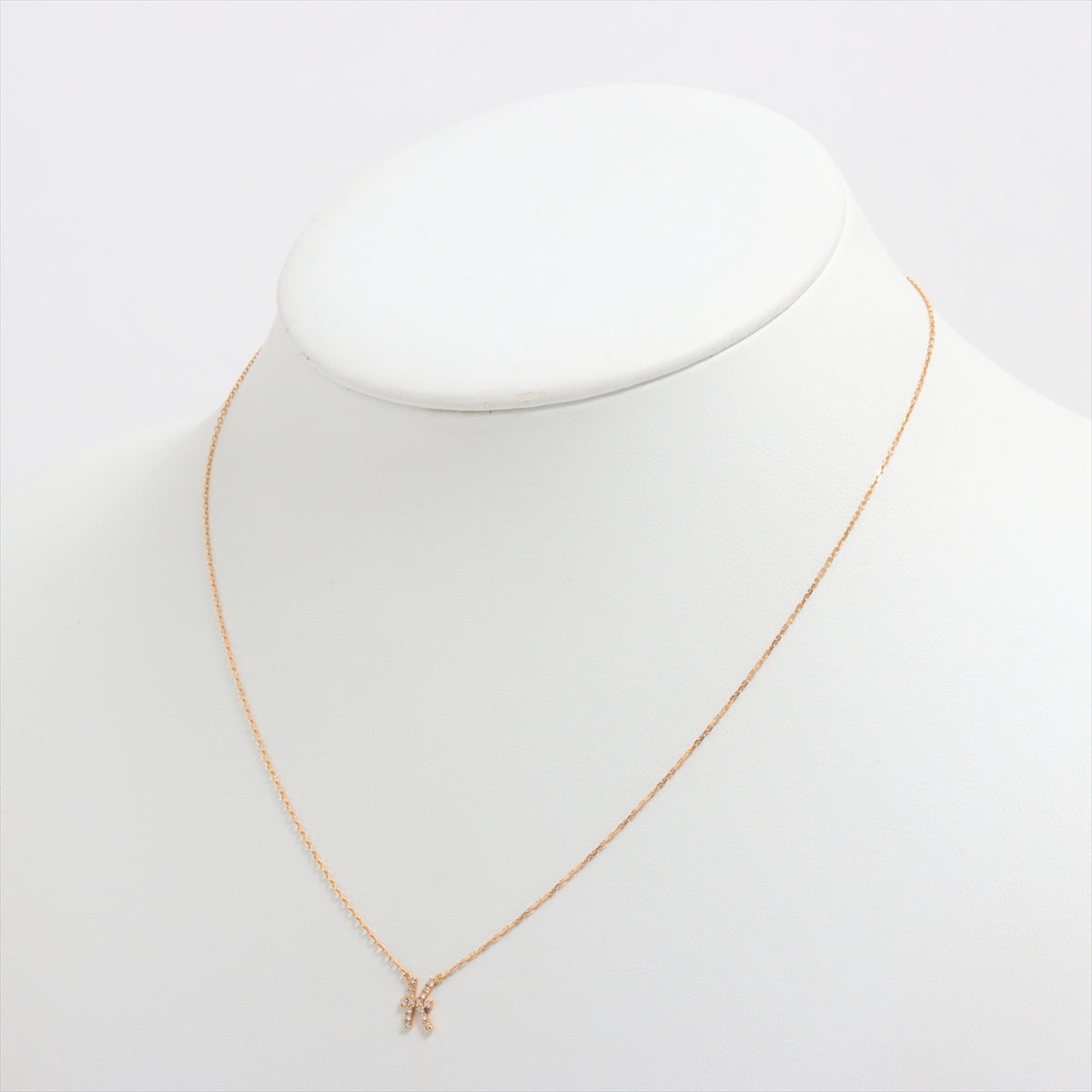Archer Initial Diamond Necklace K18 (YG) 1.3g 0.06 FULL