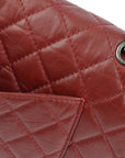 Chanel Red Calfskin 2.55 Classic Double Flap Shoulder Bag
