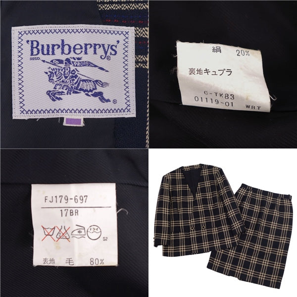 Vint Burberry s  Shirt Jacket Shirt Checkout  17BR (L Equivalent) Navy  Navy