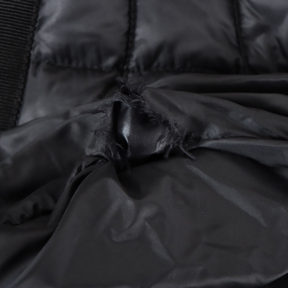 Moncler HERMIFUR 14 Years Polyester x Nylon Downcoat 3  Black s Removable Right Pochette Inside Yablet