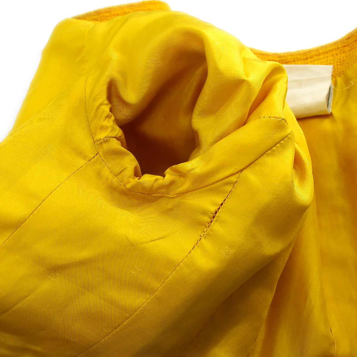 Chanel Double Breasted Colorless Jacket Yellow 17 