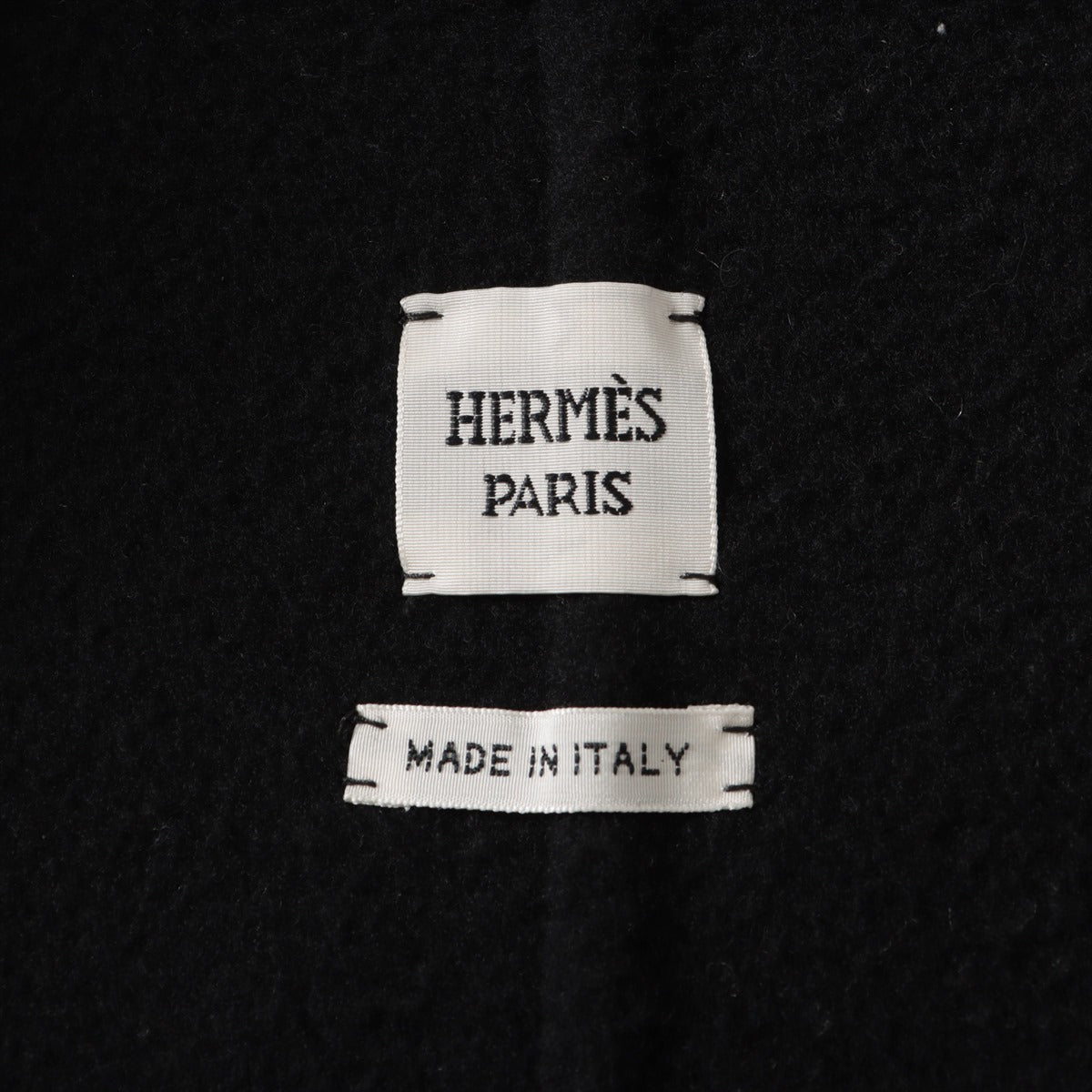 Hermes Cashmere Shoes 40  Black 3H0102DA