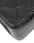 Chanel 2000-2001 Black Lambskin Jumbo Small CC Classic Flap Bag