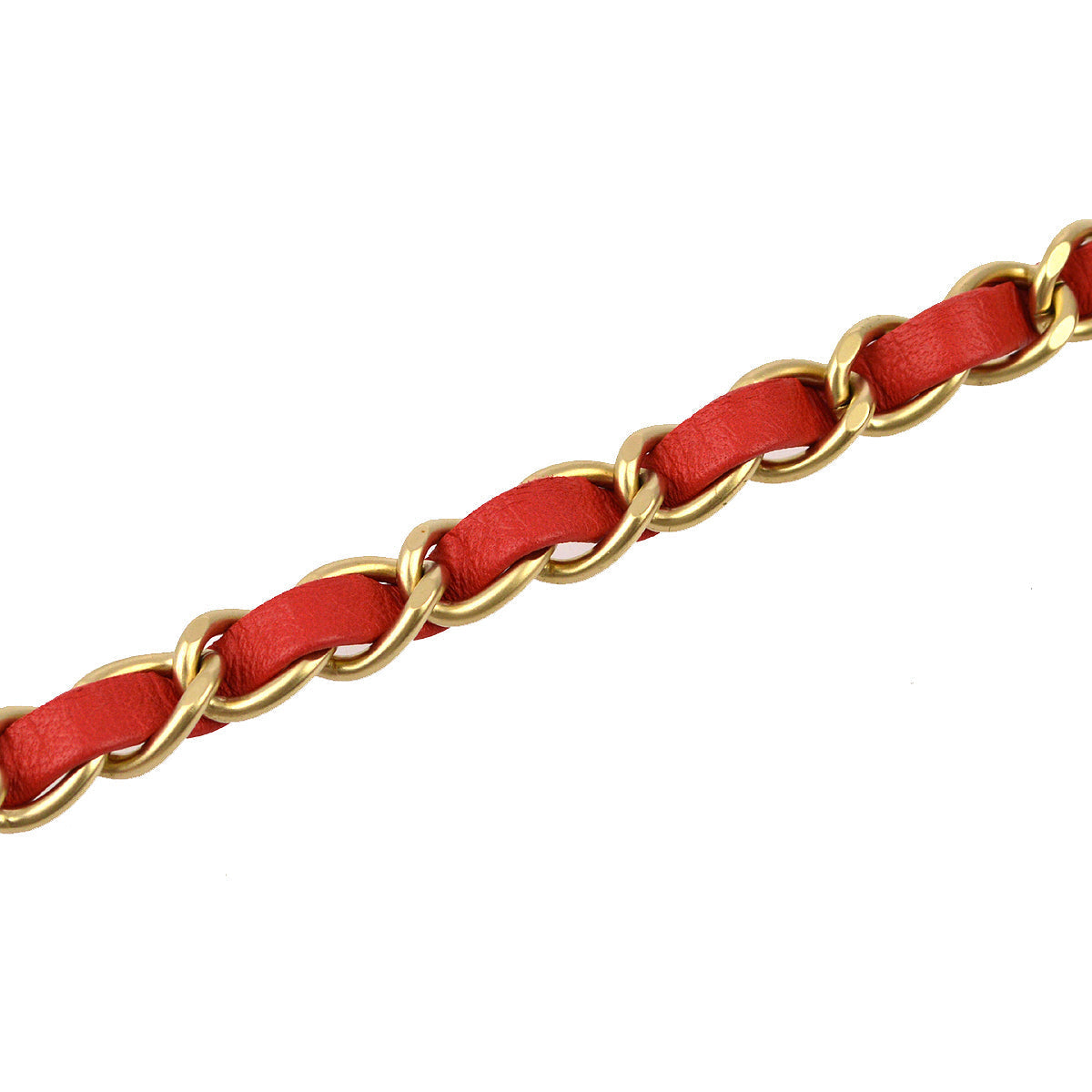 Chanel Red Lambskin Icon Chain Handbag