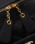Chanel Coco Killing Chain Tote Bag Black Cotton  Chanel