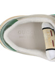 Gucci screener canvas x leather sneaker 11 men multi-colour vintage processing GG Supreme sy line    store