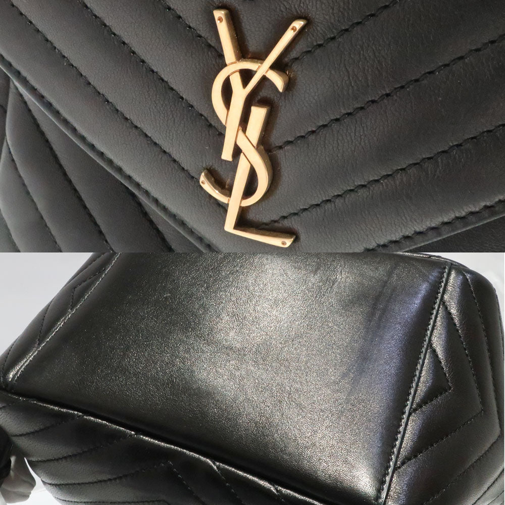 Saint Laurent Joe Joe Loop 672609 Black YSL Cassandra Classic Monogram Chain Leather Bag G