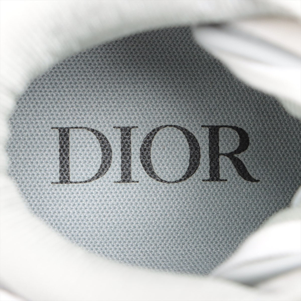 Dior Oblique Canvas  Leather High-Cut Sneaker 40 Men White FA0521