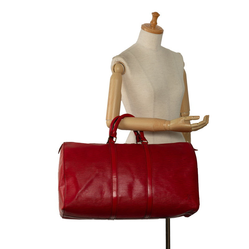 Louis Vuitton Epi Kypopur 50 Boston Bag Travel Bag M42967 Castilian Red Leather  Louis Vuitton