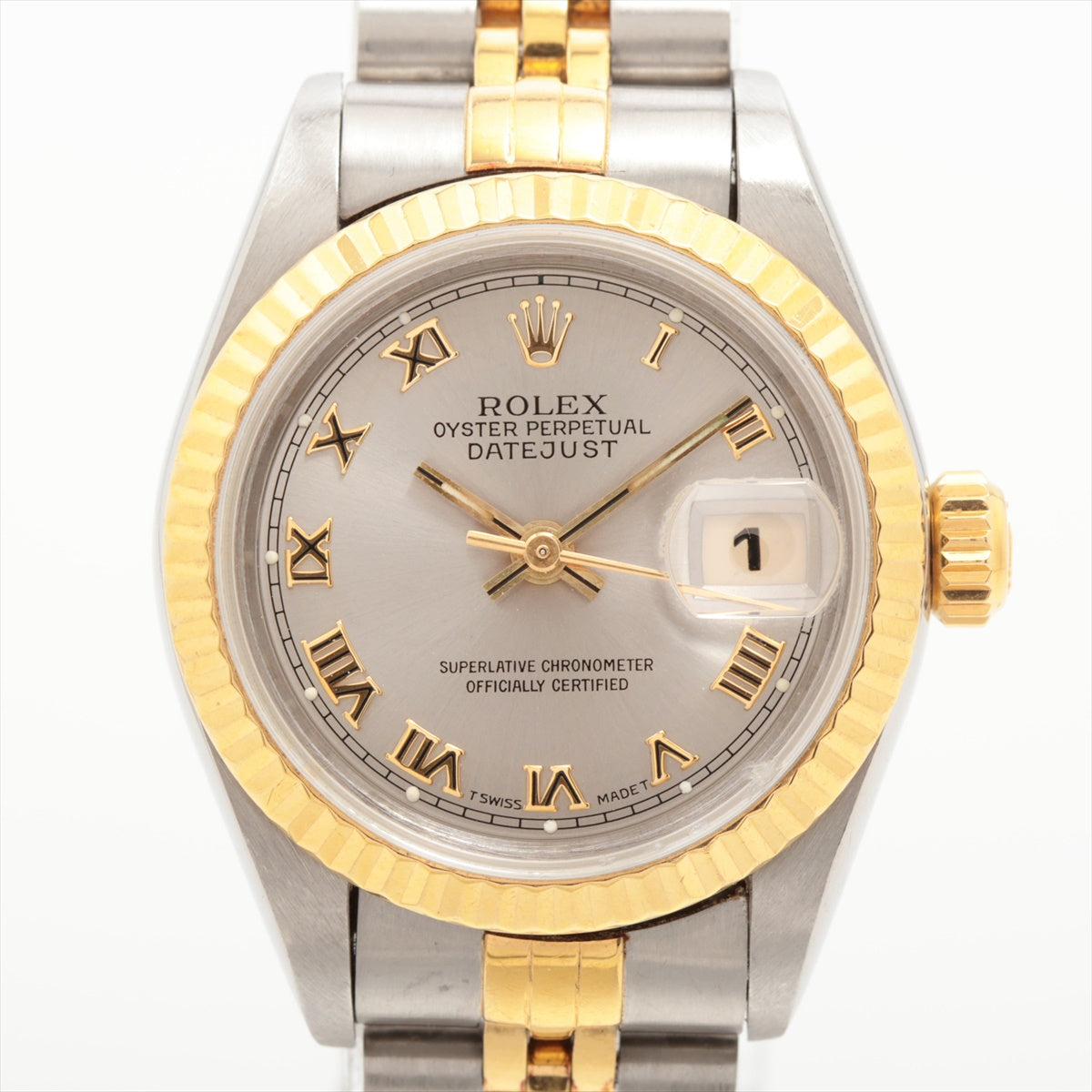 Rolex Datejust 69173 SSYG AT Silver Screenplate