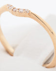 Agat Diamond Ring K10 (YG) 0.9g 0.03 E