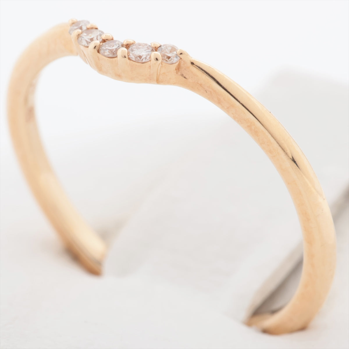 Agat Diamond Ring K10 (YG) 0.9g 0.03 E