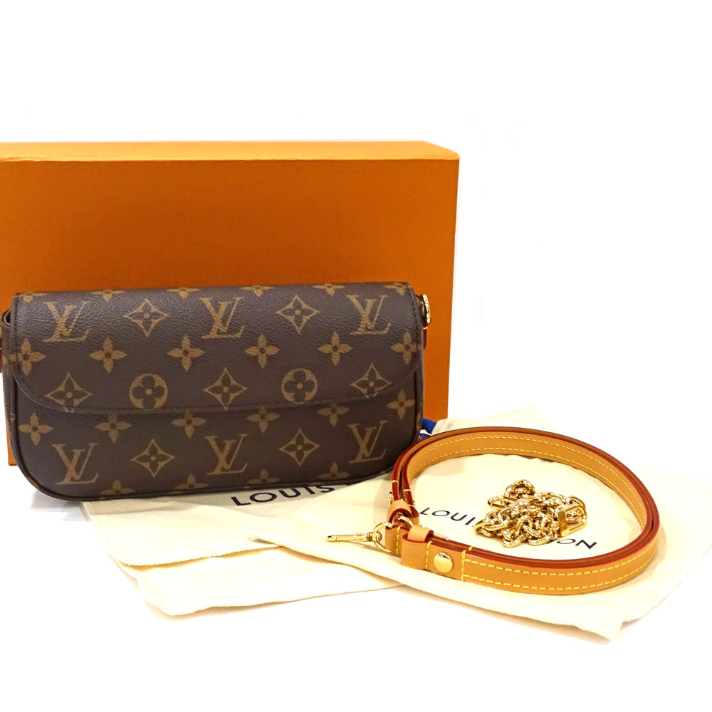 Louis Vuitton Monogram Wallet on Chain Ivy M81911 Brown Shoulder Bag 2w
