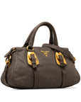 Prada Logo G  Handbag Shoulder Bag 2WAY BN1904 Gr Leather  Prada