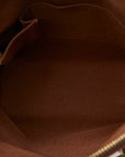 Louis Vuitton Monogram Lockies Handbag M40102 Brown PVC Leather  Louis Vuitton