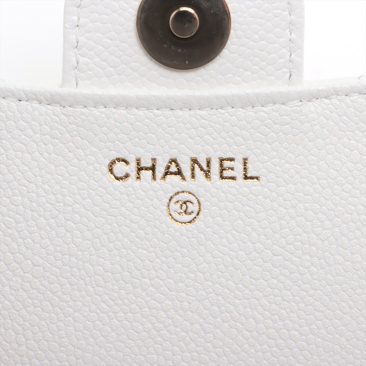 Chanel Matrasse Caviar S Chain Wallet Wallet White G  Random AP2096