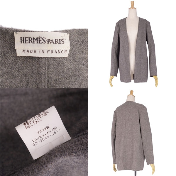 Hermes Jacket 2000AW Cashmere Casimir Buttonless  Tops 34(S equivalent) Gr(s equivalent) NODEST