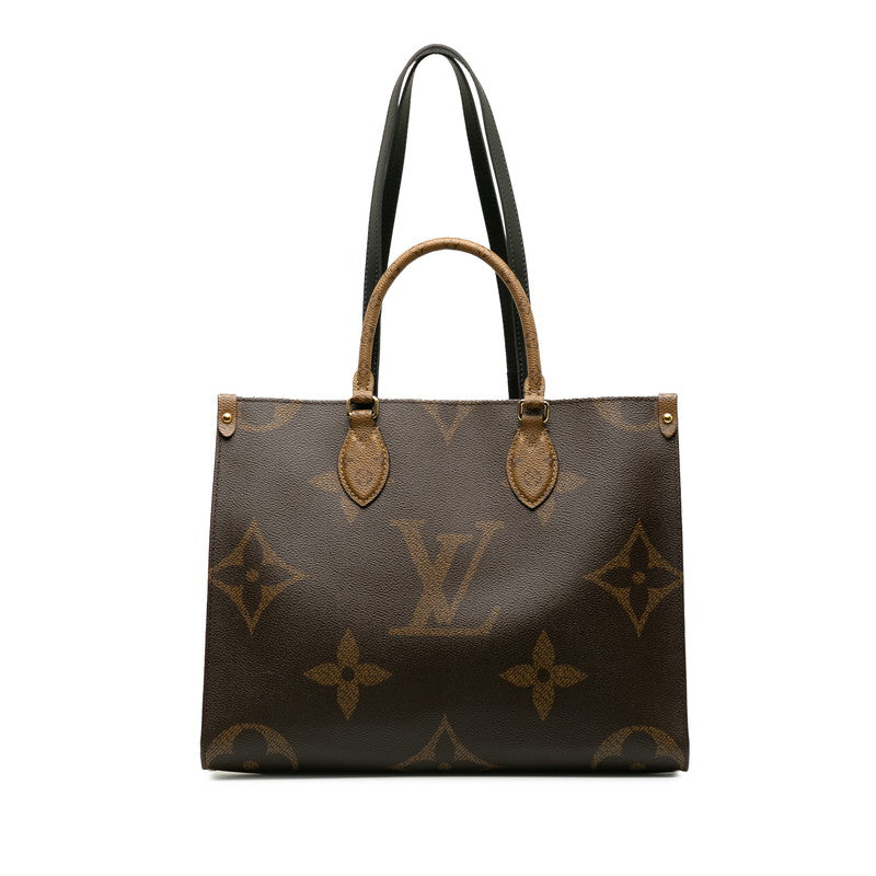 Louis Vuitton Monogram Giant Reversee On The Gor MM Handbag M45321 Brown PVC Leather  Louis Vuitton