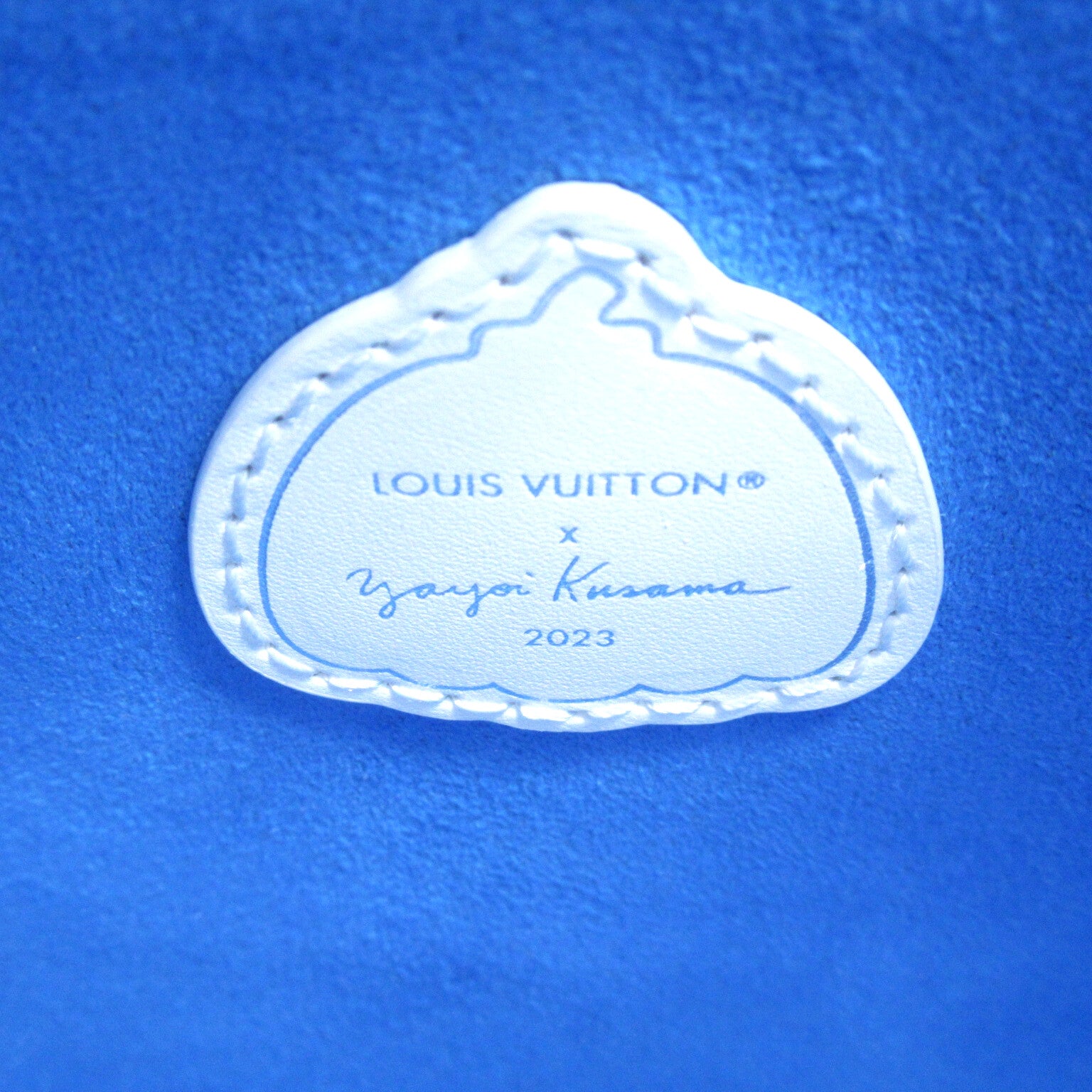 Louis Vuitton LV x YK On The Go PM 2w Shoulder Bag Leather Monogram Emplant  Blue/White M46424