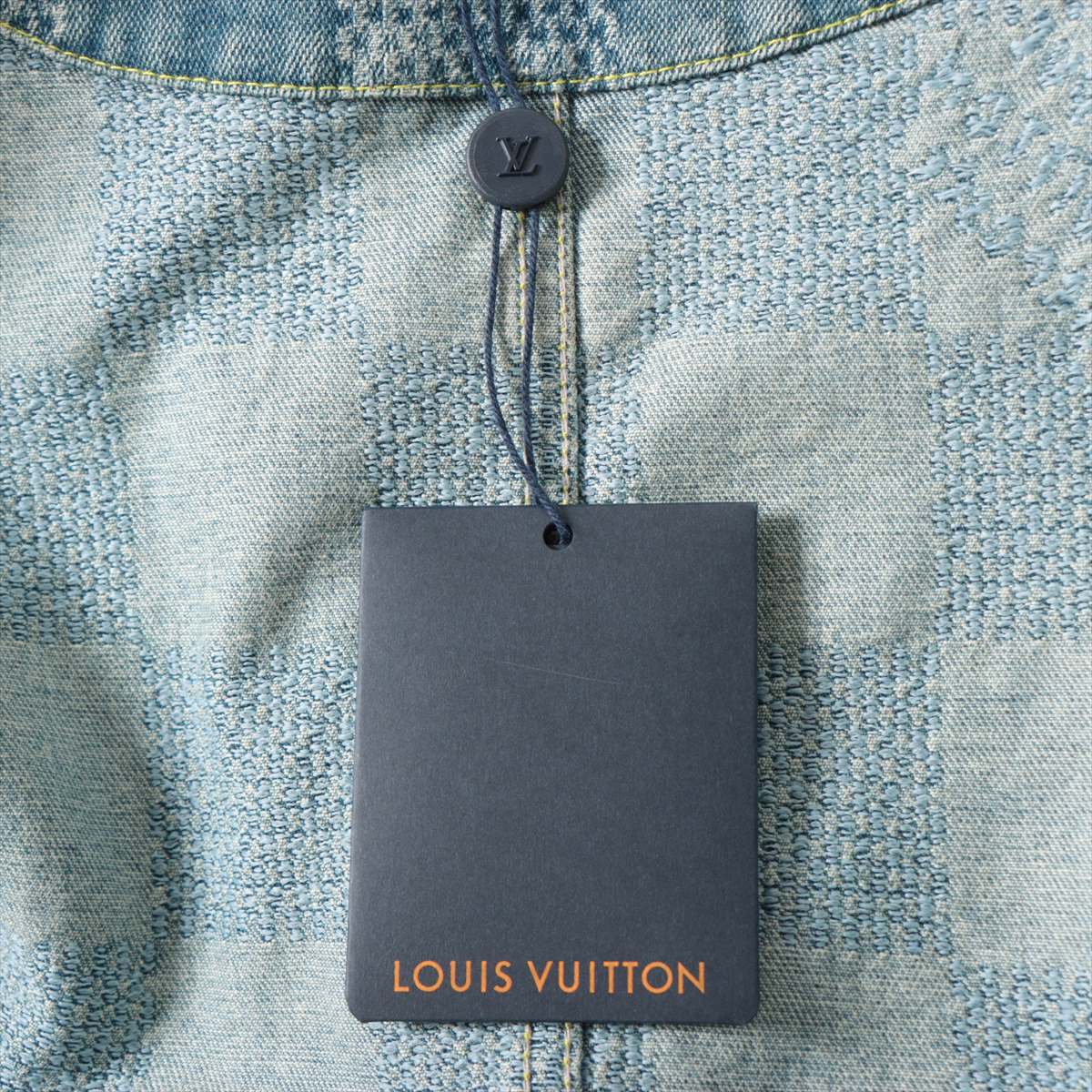 Louis Vuitton 24SS Cotton Denim Jacket 48 Mens Blue RM241 1AFHU6 Damiedenim Chic Jacket