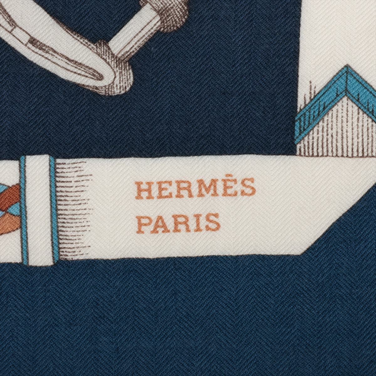 Hermes Karejean  Cashmere X Silk Karejean Les Chevaux De Chaines