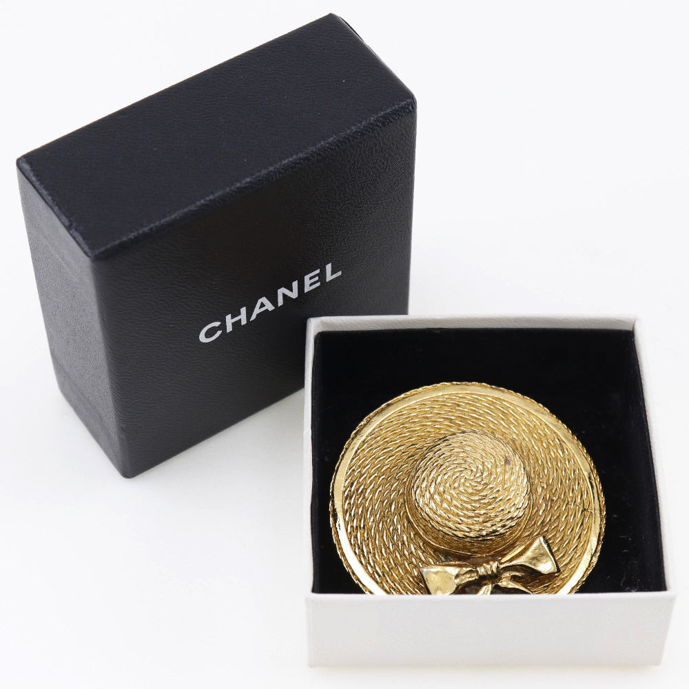 Chanel Chanel Wheat Hat Brooch G  French Made  36.0g Straw Hat