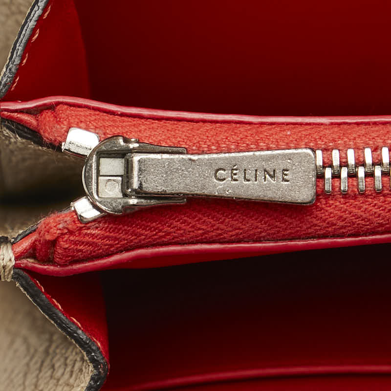 Celine Lugg Long Wallet SPG5125 Beige Leather  Celine