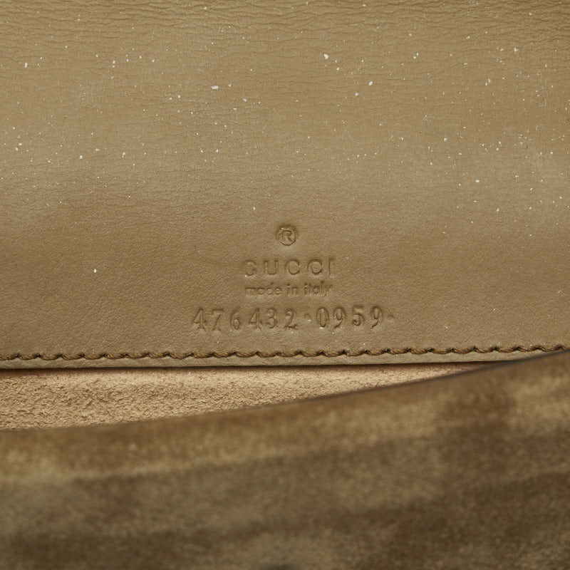Gucci GG Supreme Dionysus Chain  Shoulder Bag 476432 Beige PVC Swede  Gucci