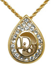 Dior Logo Rhinestone Tiadloop Motif Necklace G Mecca  Dior