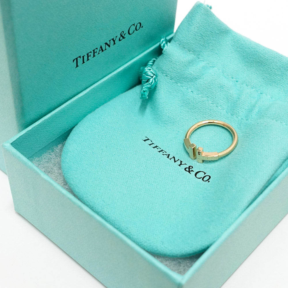 Tiffany K18PG T  Ring 750PG Jewelry