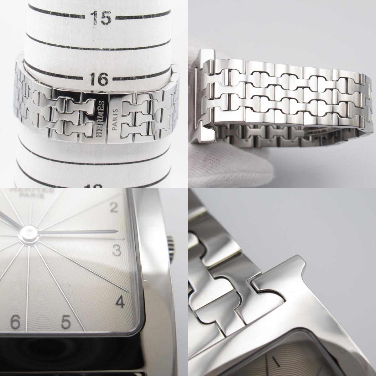 Hermes Hermes H Watch  Stainless Steel  Silver HH1.510