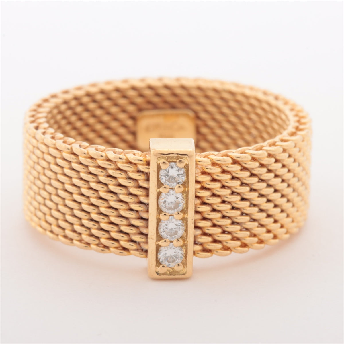 Tiffany Samasset Diamond Ring 750 (YG) 6.1g